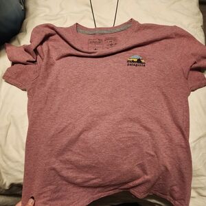 Patagonia Heathered Pink Tee